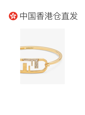 1h可退 香港直邮FENDI 女士 徽标细节手镯 crov