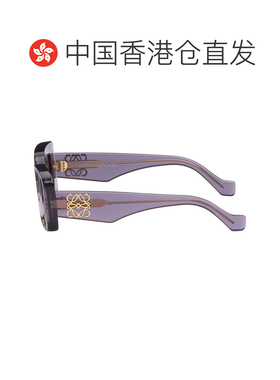 1h可退 香港直邮LOEWE 罗意威 男士 紫色太阳镜 LW40101I4683A192