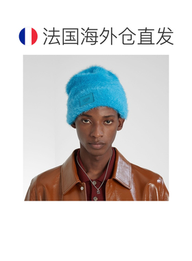 自营欧洲直邮Fendi芬迪 FF男士银色/黑色金属吊坠项链