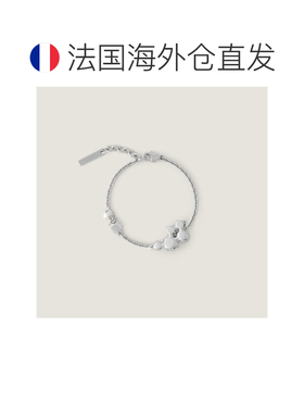 自营欧洲直邮Givenchy纪梵希 Crystal Pearl女士黄铜水晶珍珠手链