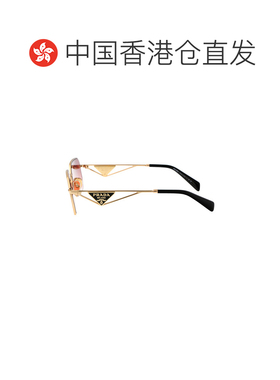 1h可退 香港直邮Prada 普拉达 女士 金色不锈钢太阳眼镜 0PRA51S5