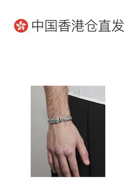 香港直邮Emanuele Bicocchi 大钻石切割扁平编织手链 FKXB1