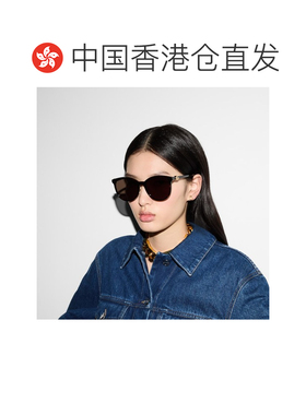 1h可退 香港直邮Gucci 圆形镜框太阳眼镜 797780J0740