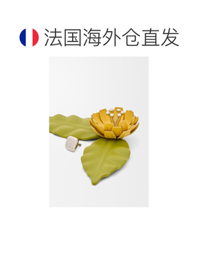 自营 欧洲直邮Loewe罗意威 女士黄色小牛皮花朵胸【付后1h可退】