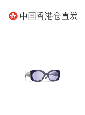 1h可退 香港直邮CHANEL 女士眼镜 CH5563BC5031A CO 蓝色 全框太