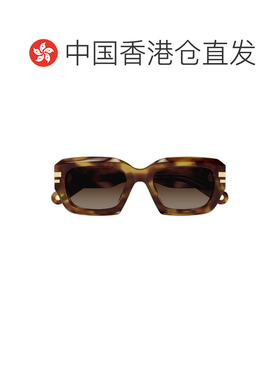 1h可退 香港直邮CHLOÉ 女士眼镜 CH0256S002 SS2026 棕色 矩形框