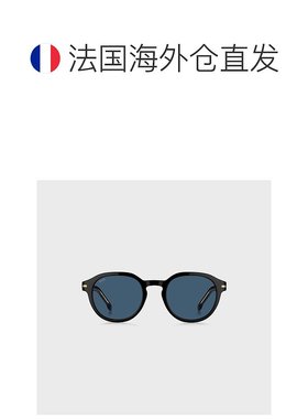 自营欧洲直邮HUGO BOSS雨果BOSS BLACK 带金色铰链黑色醋酸纤维太