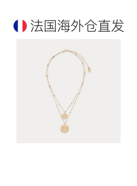 自营欧洲直邮RalphLauren拉夫劳伦 Lauren金色标志项链