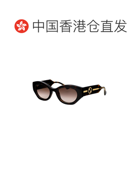 1h可退 香港直邮GUCCI 女士眼镜 GG1553S002 SS2026 黑色 几何框