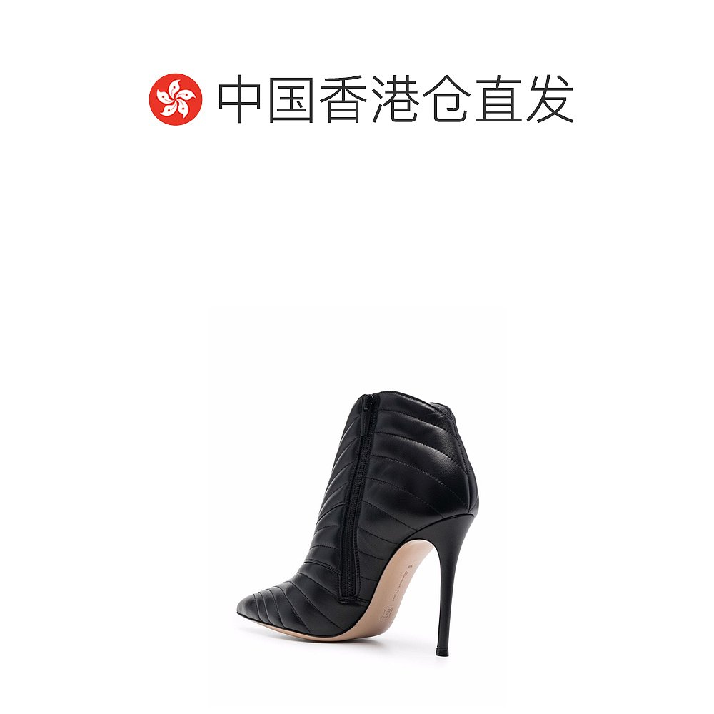 香港直邮Gianvito Rossi Eiko 皮质高跟及踝靴子 G0561615RICNAP - 图1