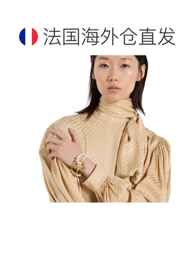 自营欧洲直邮GUCCI古驰 金色黄铜金色马镫手镯手链男女通用