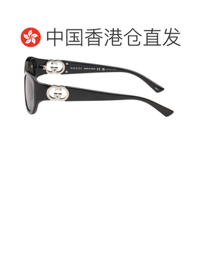 1h可退 香港直邮Gucci 古驰 女士 黑色 Hailey Round 太阳镜