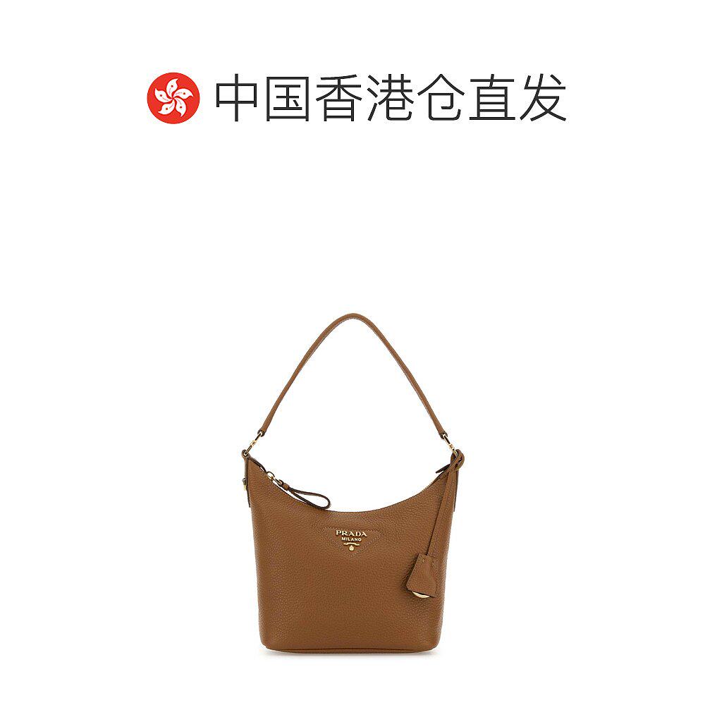 香港直邮Prada 普拉达 女士 標誌字母拉鍊單肩包 1BC278VONO2DKV - 图1