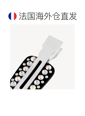 欧洲直邮自营Balenciaga巴黎世家 Salon Bb女士银色/黑色发夹套装