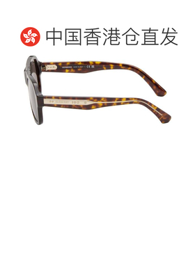 1h可退 香港直邮Burberry 巴宝莉 男士 棕色飞行员太阳镜 0BE4478