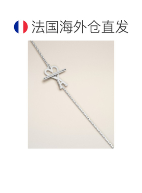 自营欧洲直邮AMI Friend of Heart 黄铜银链项链吊坠