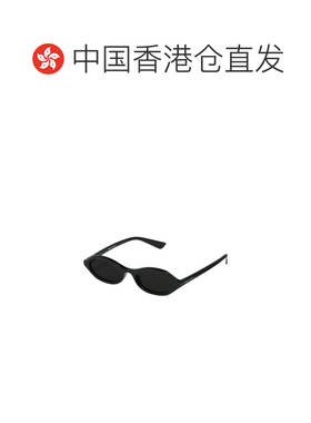 香港直邮mcqueen 亚历山大 麦昆 女士 FRAME 黑色几何形状太阳眼