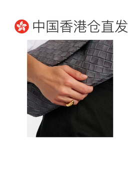 1h可退 香港直邮Bottega Veneta 葆蝶家 女士 棱镜镀金纯银戒指