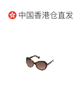 香港直邮MONCLER 女士眼镜 ML017352T AW2023 棕色 徽标太阳镜