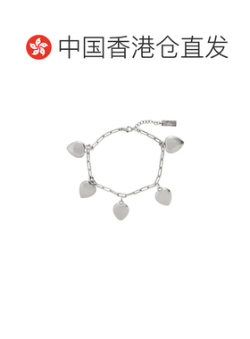 1h可退 香港直邮Saint Laurent  男士 心形吊饰金属手链可调节