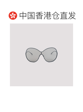 1h可退 香港直邮alaia 女士 93 黑色醋纤圆形金属太阳眼镜 AA0100