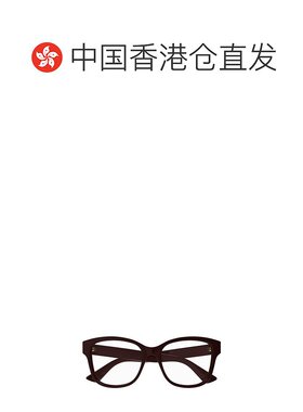 1h可退 香港直邮Gucci 古驰 女士 徽标平光镜 GG1340O red红色 舒