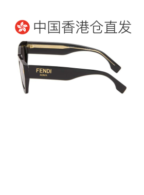 1h可退 香港直邮Fendi 芬迪 男士 黑色太阳镜 FE40100IM5301ASHIN