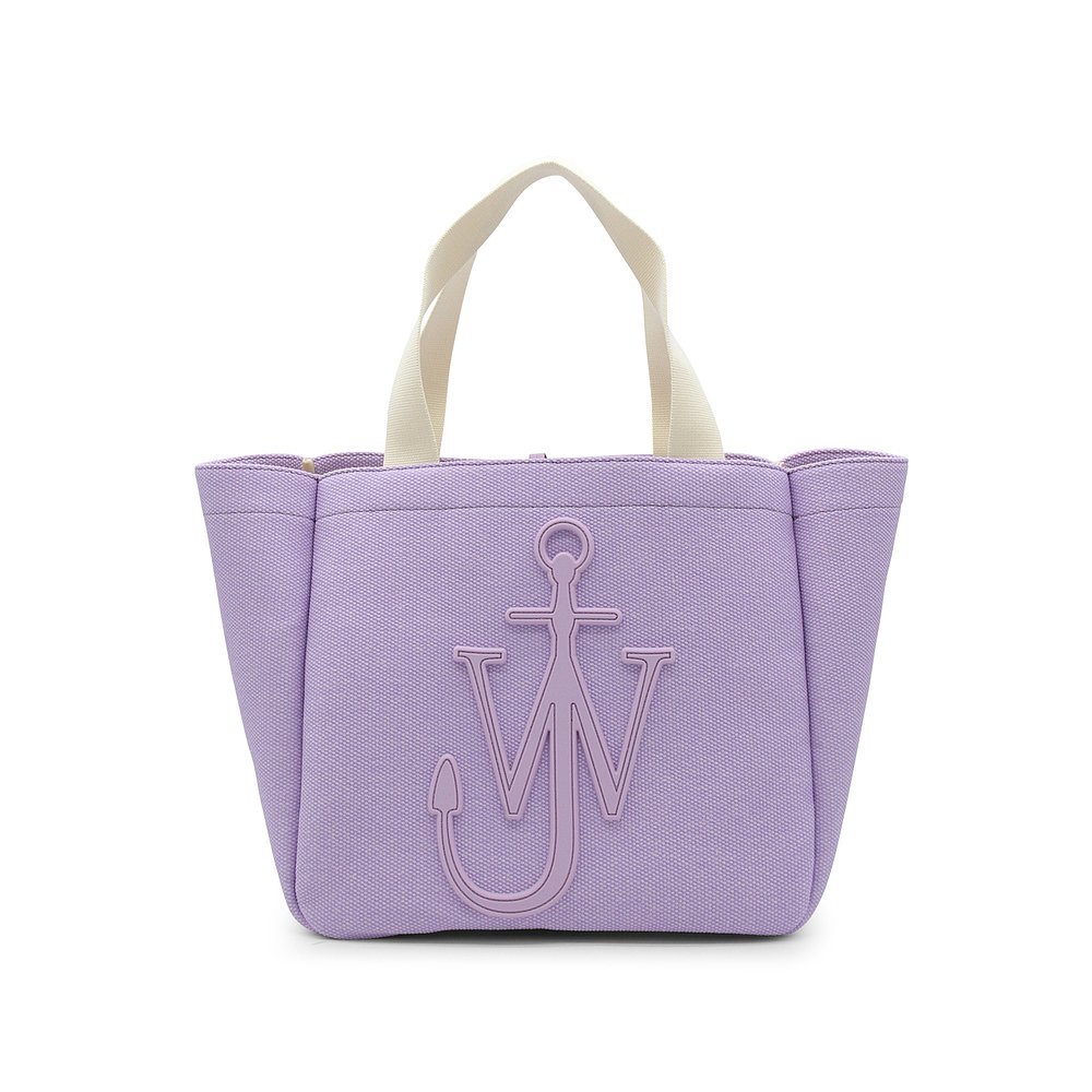 香港直邮J.W. Anderson 女士LILAC PUPLE CANVAS TOTE BAG 托特包 - 图0