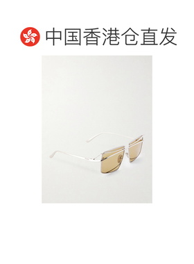 香港直邮Prada 普拉达 女士 方形框镀银太阳眼镜 0PRC55S28C70G