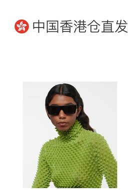 1h可退 香港直邮Celine 思琳 女士 矩形太阳眼镜 black黑色 舒适