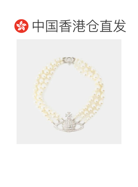 香港直邮Vivienne Westwood 西太后 黄铜 项链 女款 白色