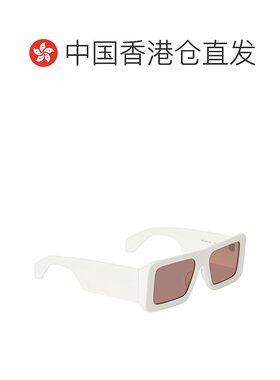 1h可退 香港直邮Off-white 女士 灰白色矩形框太陽眼鏡 OERI140TR