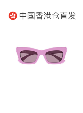 1h可退 香港直邮GUCCI 女士眼镜 GG1773S010 SS2025 紫色 几何框