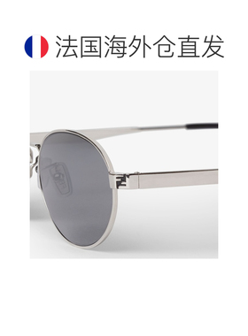 自营欧洲直邮Fendi芬迪 Sky男女同款灰色金属太阳镜