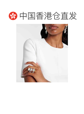 1h可退 香港直邮mcqueen 亚历山大 麦昆 女士 水晶装饰戒指