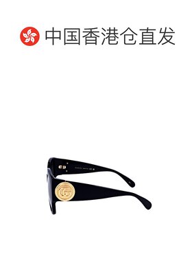 香港直邮Gucci 古驰 女士 几何框太阳镜 GG1407S black黑色 舒适