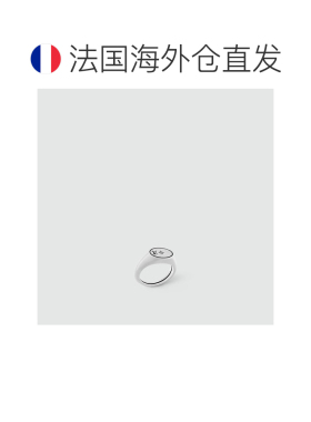 自营1h可退 欧洲直邮LV路易威登 男士银色/黑色925银戒指时尚高级