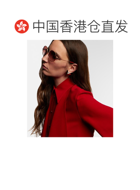 1h可退 香港直邮valentino 华伦天奴 女士 VLogo 圆形太阳眼镜