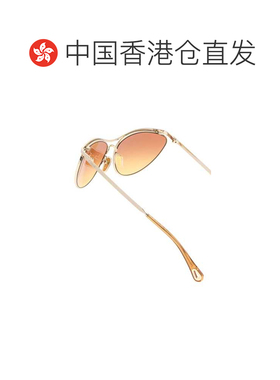香港直邮Chloe 蔻依 女士 Uma 金色金属太阳眼镜 CH0386S00462BRO