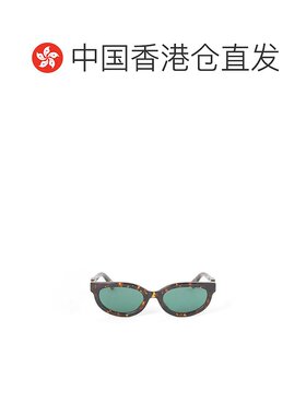 1h可退 香港直邮Off-white 男士 灰白色橢圓形鏡框太陽眼鏡 OERI1