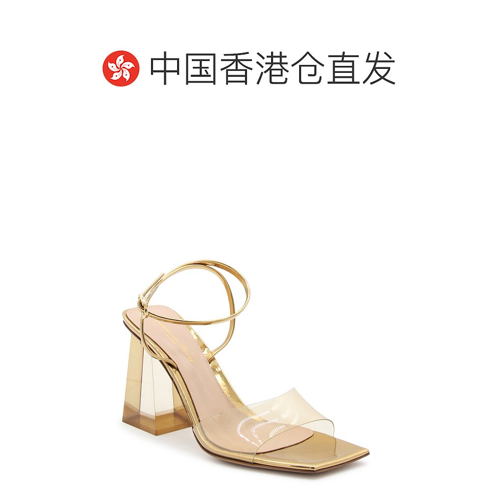 香港直邮Gianvito Rossi 女士MEKONG PVC COSMIC 皮质凉鞋 - 图1