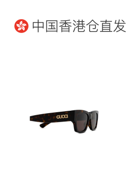 1h可退 香港直邮Gucci 古驰 男士 矩形太阳镜 GG1794S brown棕色