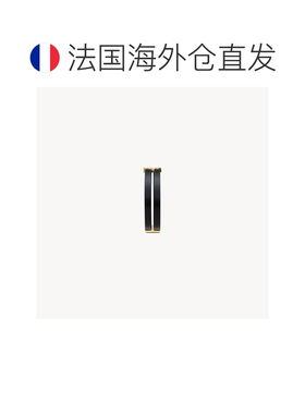 自营欧洲直邮YSL圣罗兰 CASSANDRE系列男士黑色/古金色羔羊皮双圈