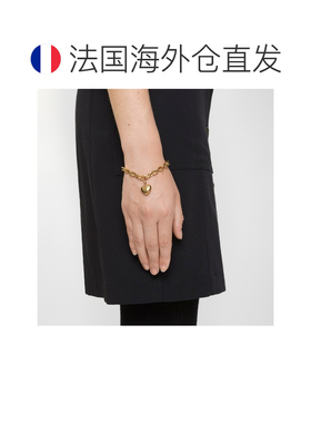 自营欧洲直邮Burberry博柏利 Charm系列男士金色黄铜链环手链