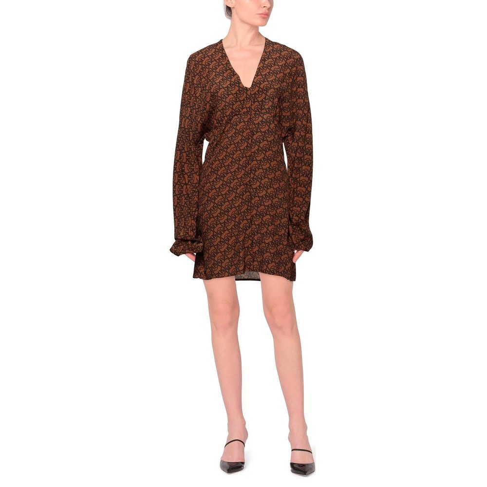 1h可退 香港直邮Pinko 品高 女士 短款连衣裙 brown棕色 舒适时尚,淘宝优惠券,粉丝福利购,淘宝优惠卷