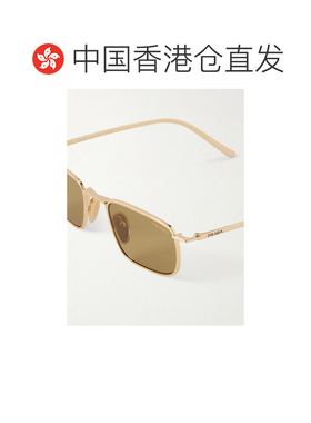 香港直邮Prada 普拉达 男士 方形框镀金太阳眼镜 0PRD52S5AK70G