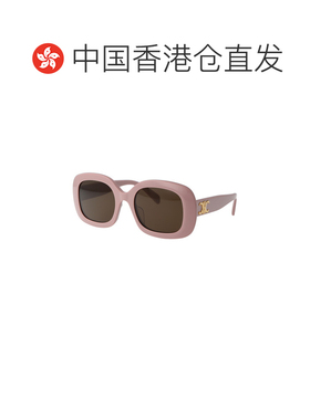 1h可退 香港直邮CELINE 女士眼镜 CL40262U72E AW2024 棕色 徽标