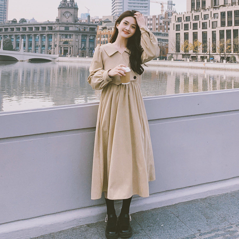 法式2022春季新款气质韩系风连衣裙 岸妃连衣裙