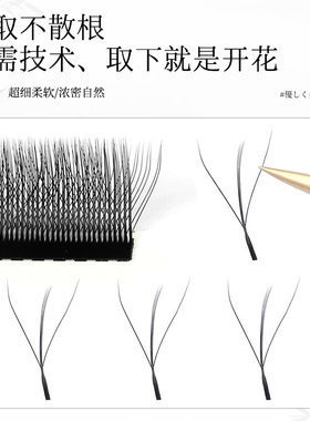 不散根吻之睫夹心三叶草假睫毛
