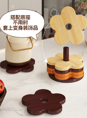 实木隔热垫餐桌摆件创意防烫餐垫锅垫耐高温杯垫碗垫餐边柜装饰品